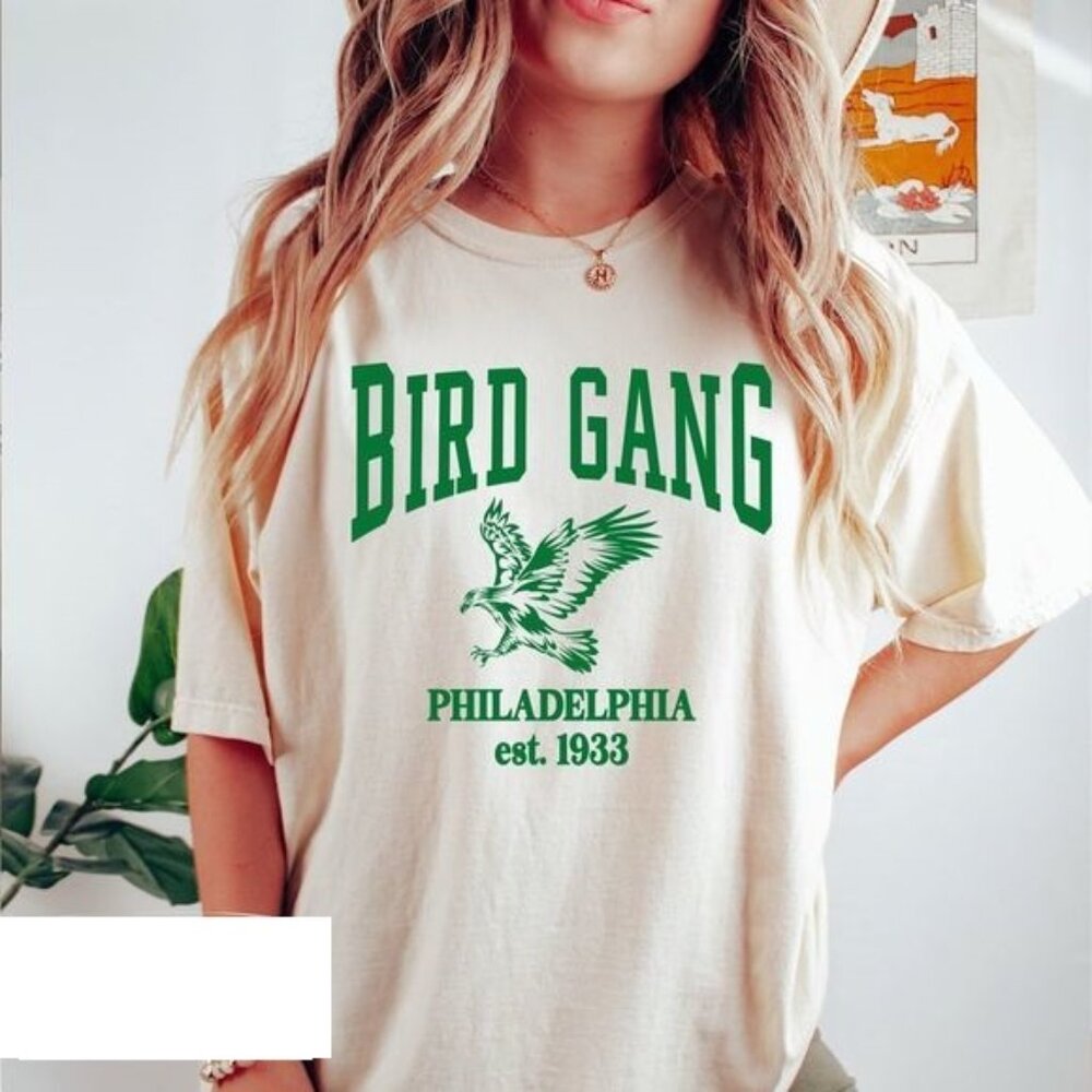 Bird Gang Shirt Philadelphia Eagles Unisex Tshirt Gift For Fan White